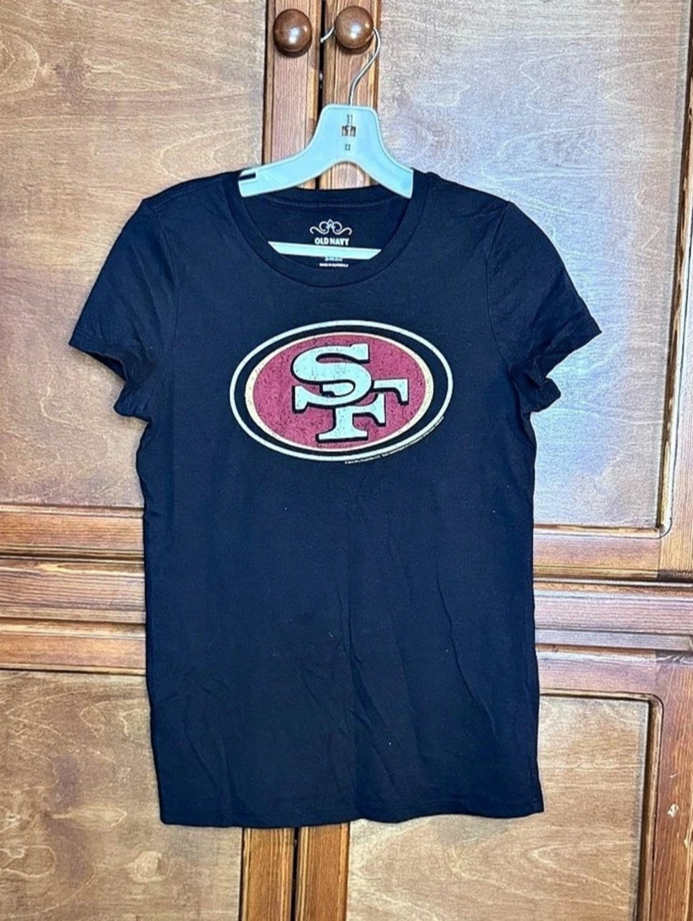 Old Navy San Francisco 49ers NFL Graphic Tee Black & Red Small